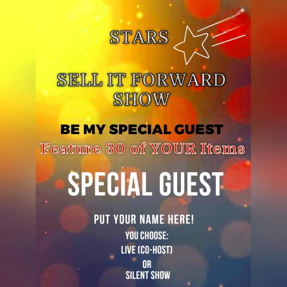 STARS SELL IT FOWARD SHOW FLYER